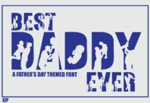 Best Daddy Ever Font Poster 1