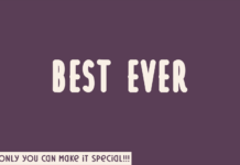 Best Ever Font Best Ever Font Poster 1
