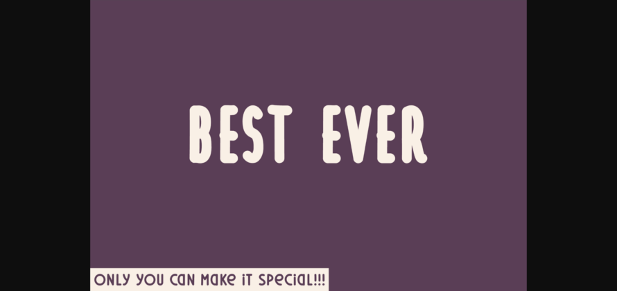 Best Ever Font Poster 1