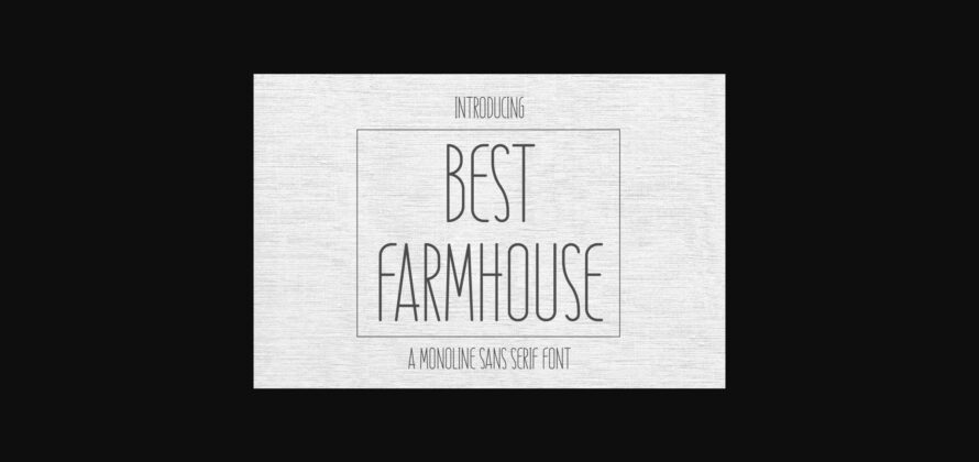 Best Farmhouse Font Poster 3