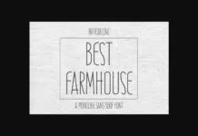 Best Farmhouse Font Best Farmhouse Font Poster 1