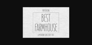 Best Farmhouse Font Poster 1
