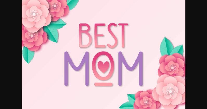 Best Mom Font Poster 3