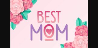 Best Mom Font Poster 1