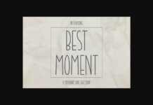 Best Moment Font Poster 1