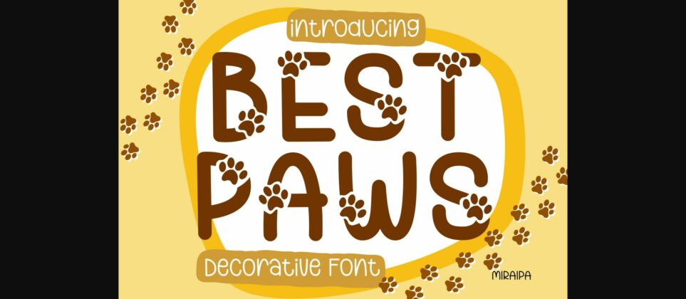 Best Paws Font Poster 3