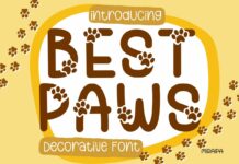 Best Paws Font Poster 1