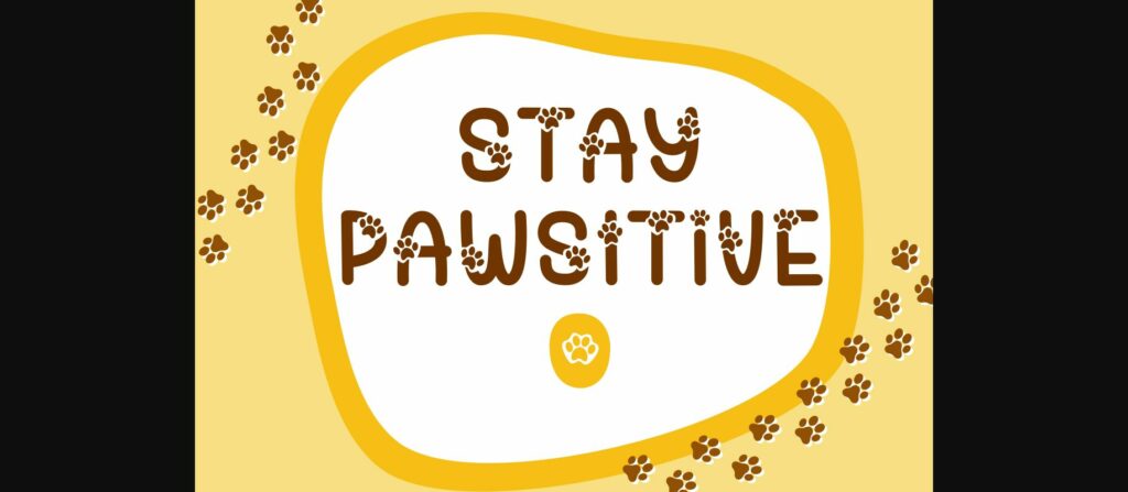 Best Paws Font Poster 4