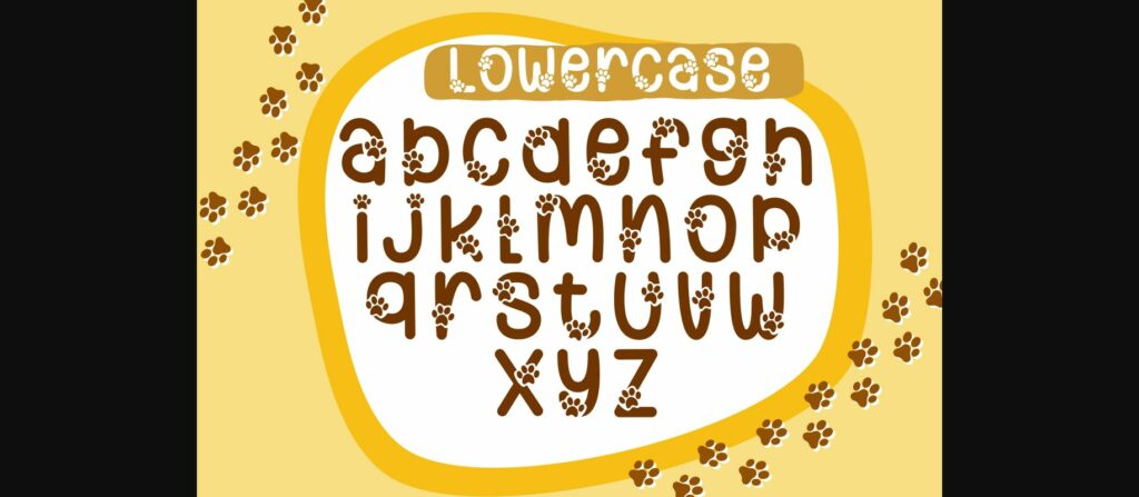 Best Paws Font Poster 6