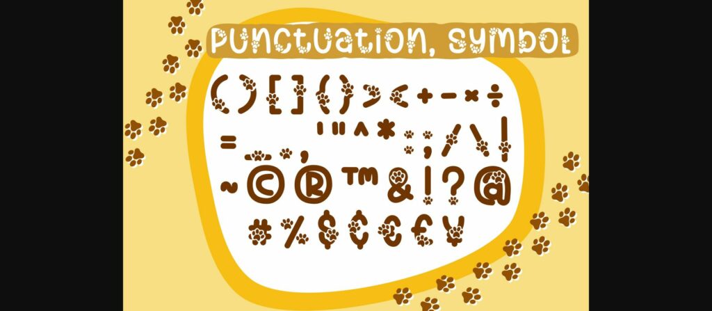 Best Paws Font Poster 8