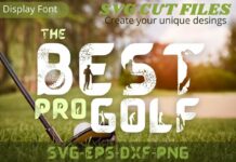 Best Pro Golf Font Poster 1