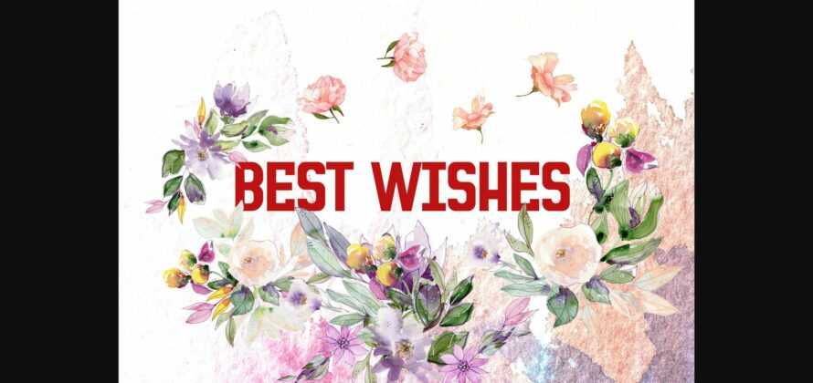 Best Wishes Font Poster 3