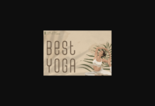 Best Yoga Font Poster 1