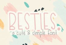 Besties Font Poster 1