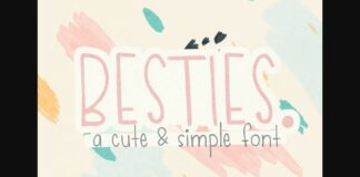 Besties Font Poster 1