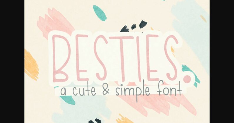 Besties Font Poster 1