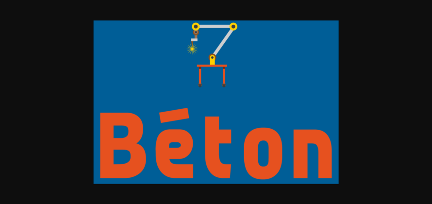 Béton Font Poster 1