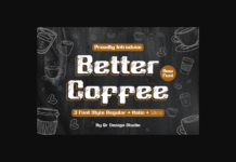 Better Coffee Font Poster 1