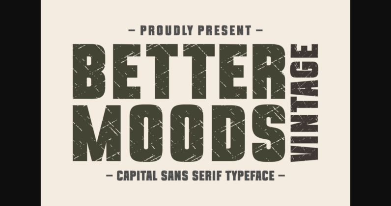 Better Moods Vintage Font Poster 3