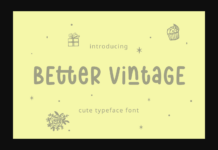 Better Vintage Font Poster 1