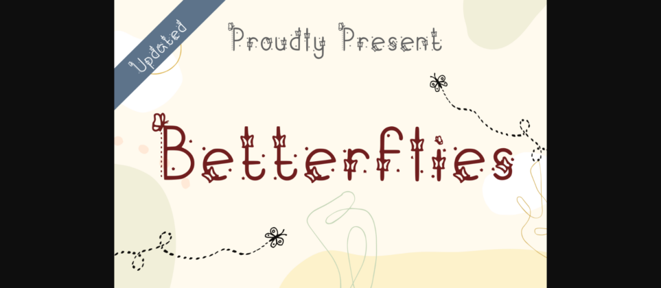 Betterflies Font Poster 1