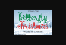 Betterfly Christmas Font Poster 1