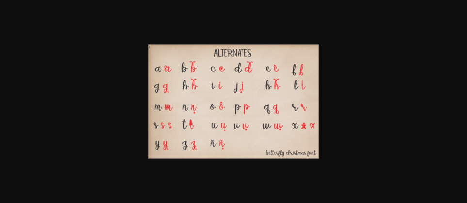 Betterfly Christmas Font Poster 7