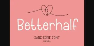 Betterhalf Font Poster 1
