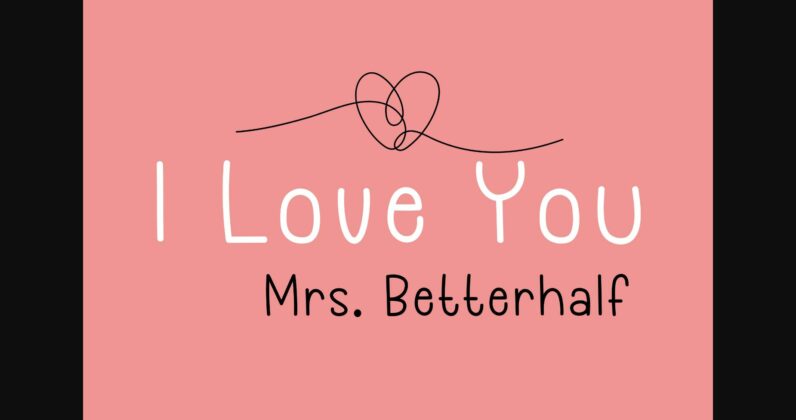 Betterhalf Font Poster 4