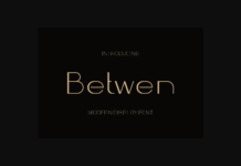 Betwen Font Poster 1