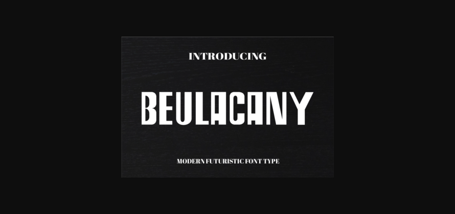Beulacany Font Poster 3