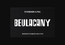 Beulacany Font Poster 1