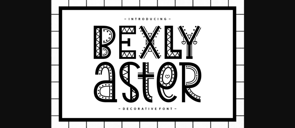 Bexly Aster Font Poster 3