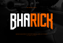 Bharick Font Poster 1