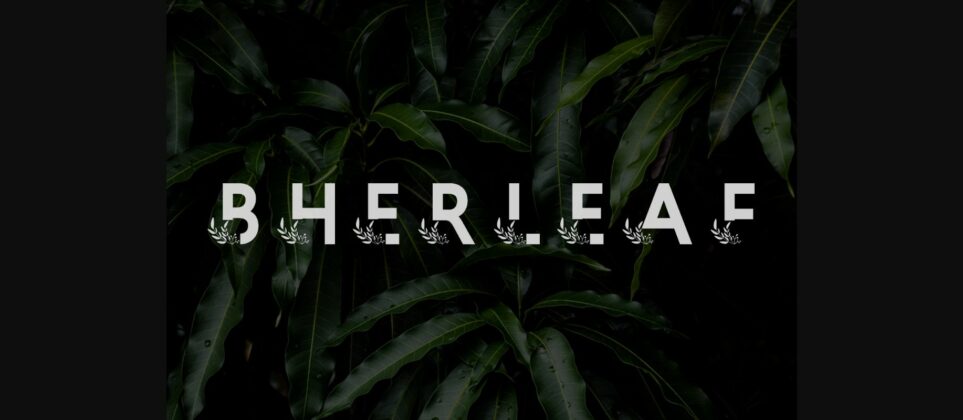 Bherleaf Font Poster 3