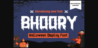 Bhoory Font Poster 1