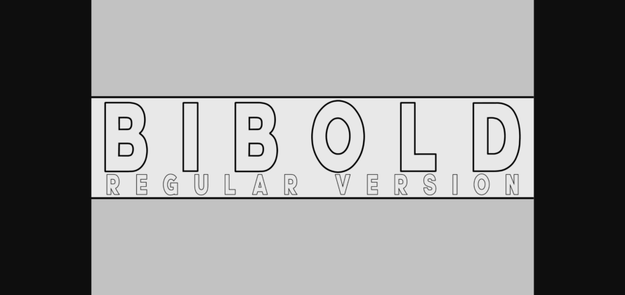 Bibold Outline Font Poster 3