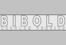 Bibold Outline Font Poster 1