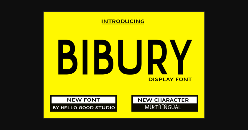Bibury Font Poster 3