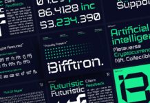 Bifftron Font Poster 1