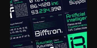 Bifftron Font Poster 1