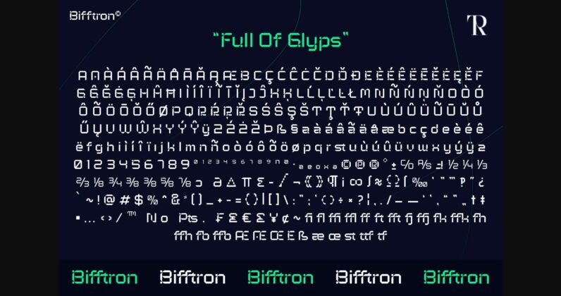 Bifftron Font Poster 11