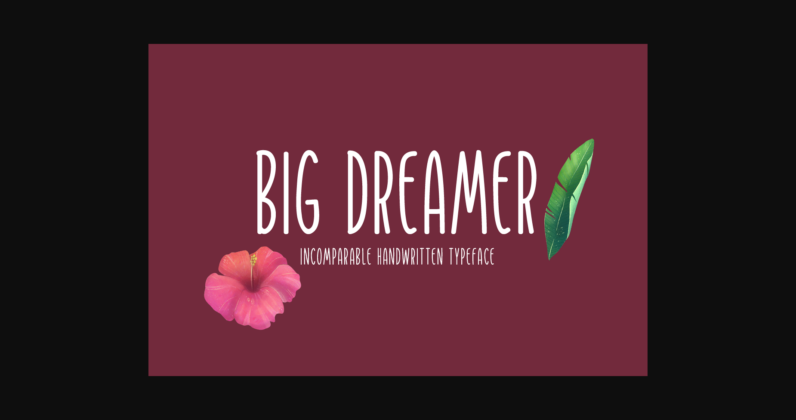 Big Dreamer Font Poster 3