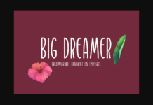 Big Dreamer Font Poster 1