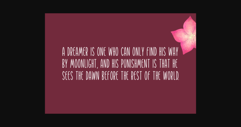 Big Dreamer Font Poster 6