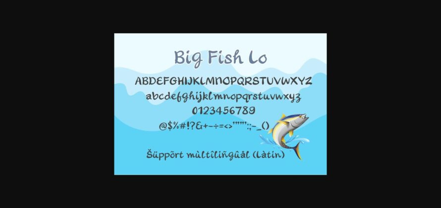 Big Fish Lo Font Poster 4