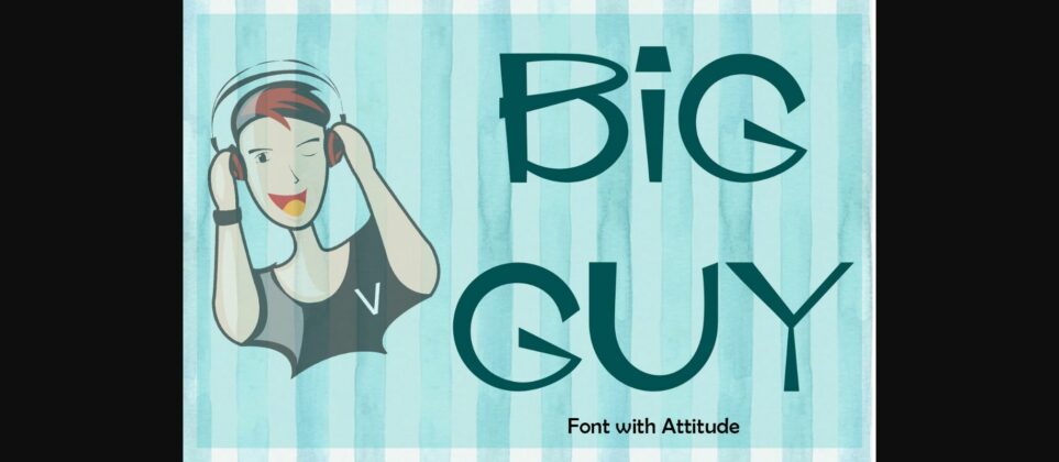 Big Guy Font Poster 3