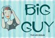 Big Guy Font Poster 1