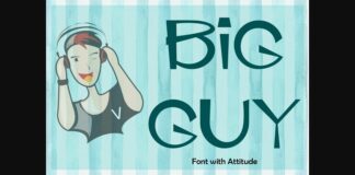 Big Guy Font Poster 1