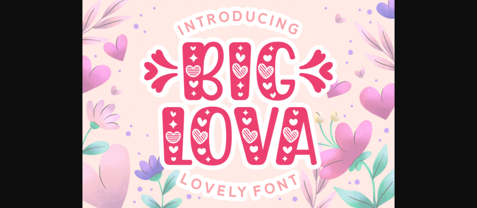 Big Lova Font Poster 3